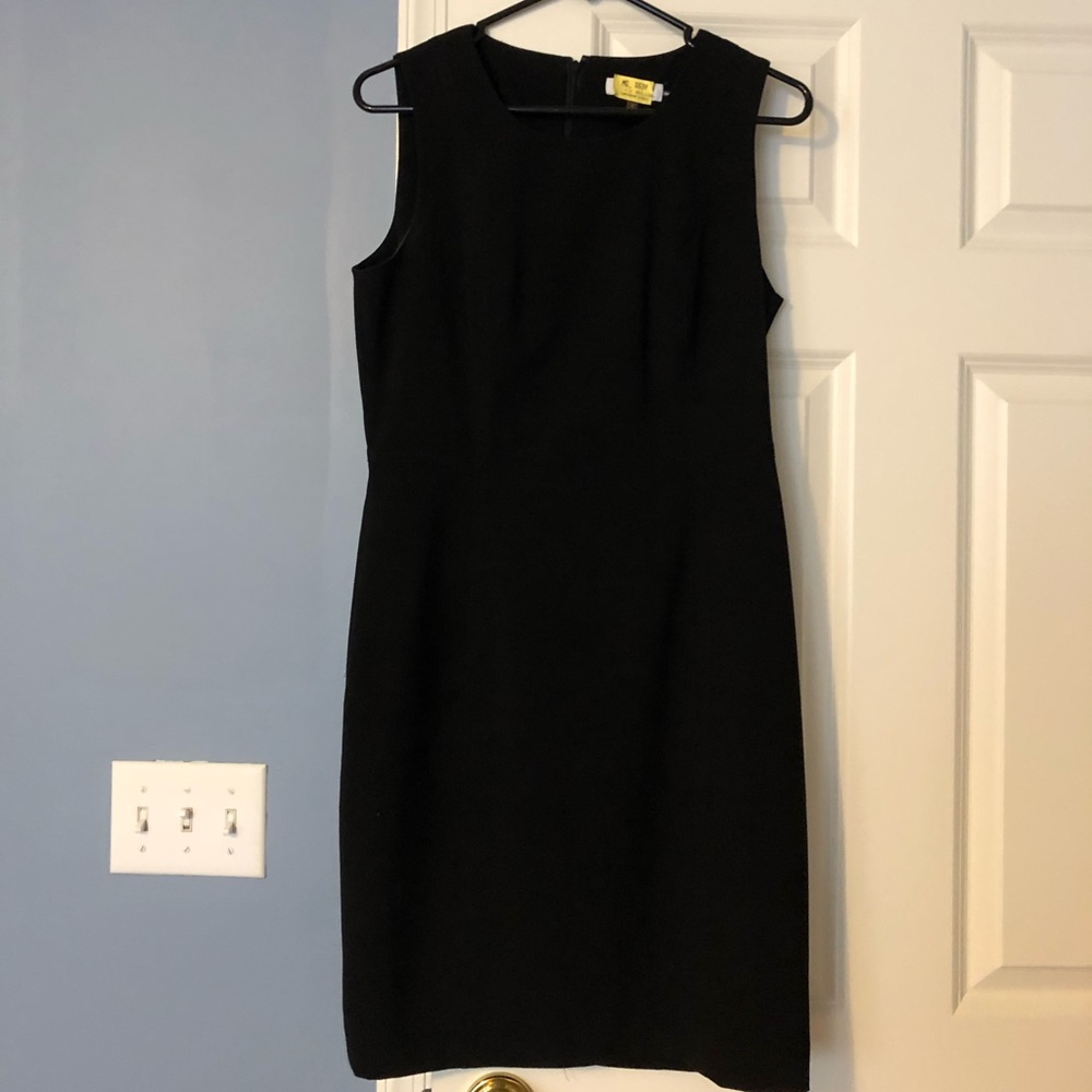 Calvin Klein black sheath dress